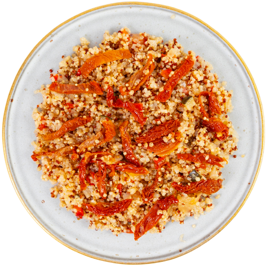 Mediterranean Quinoa Bowl with Vegetables & Sun-Dried Tomatoes in EVOO 6- Pack